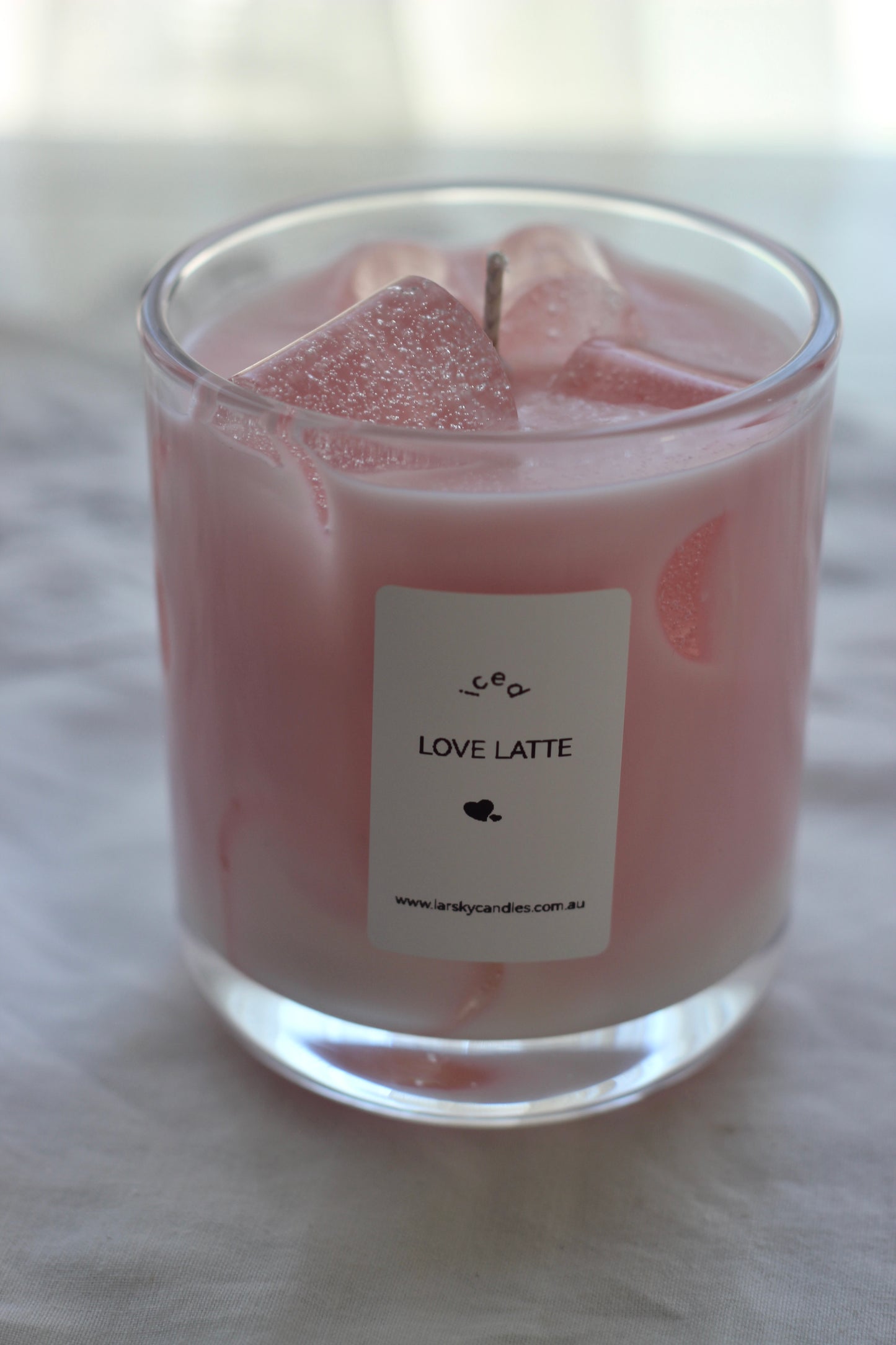 Love Latte Glass Candle