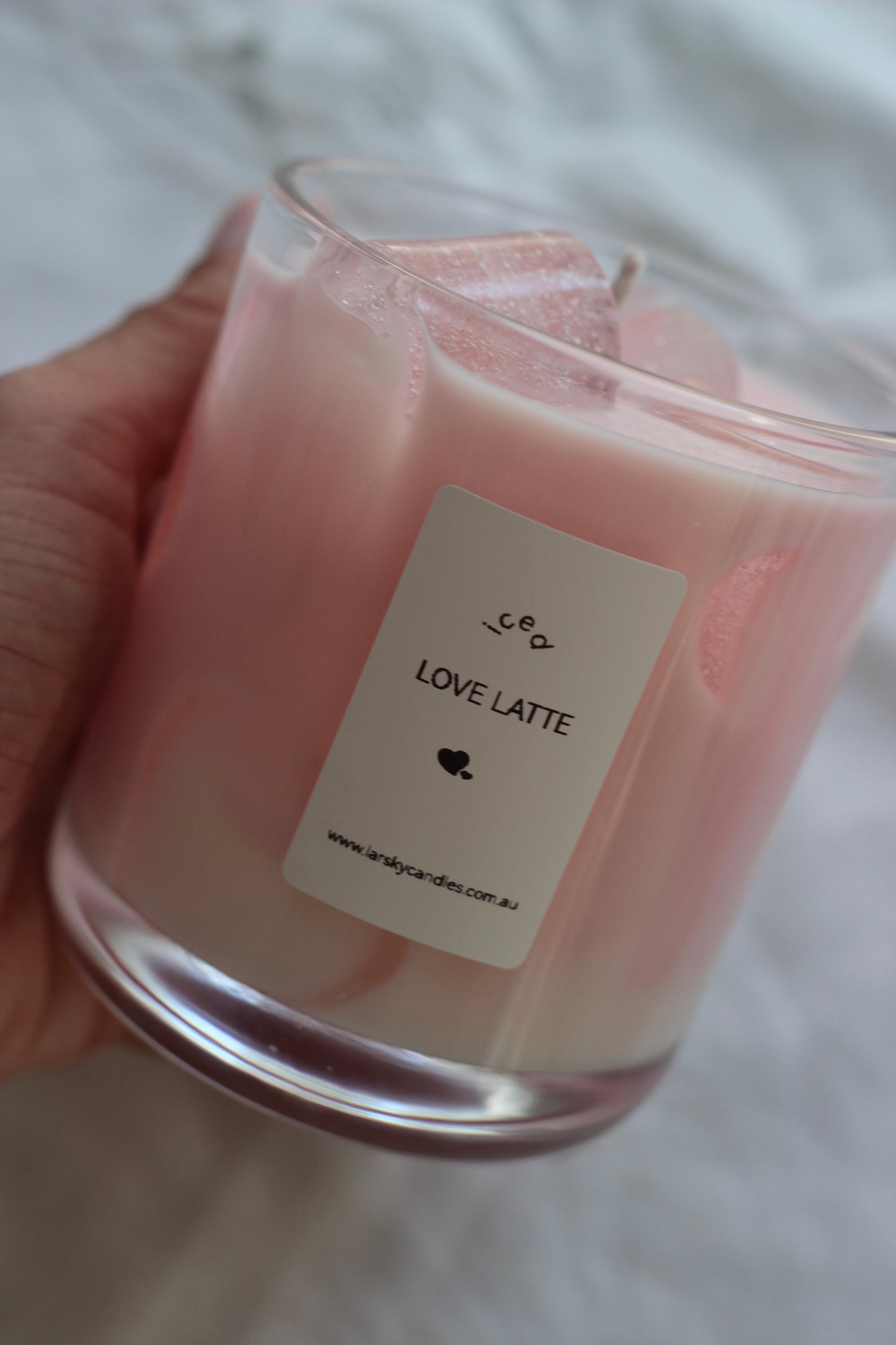 Love Latte Glass Candle