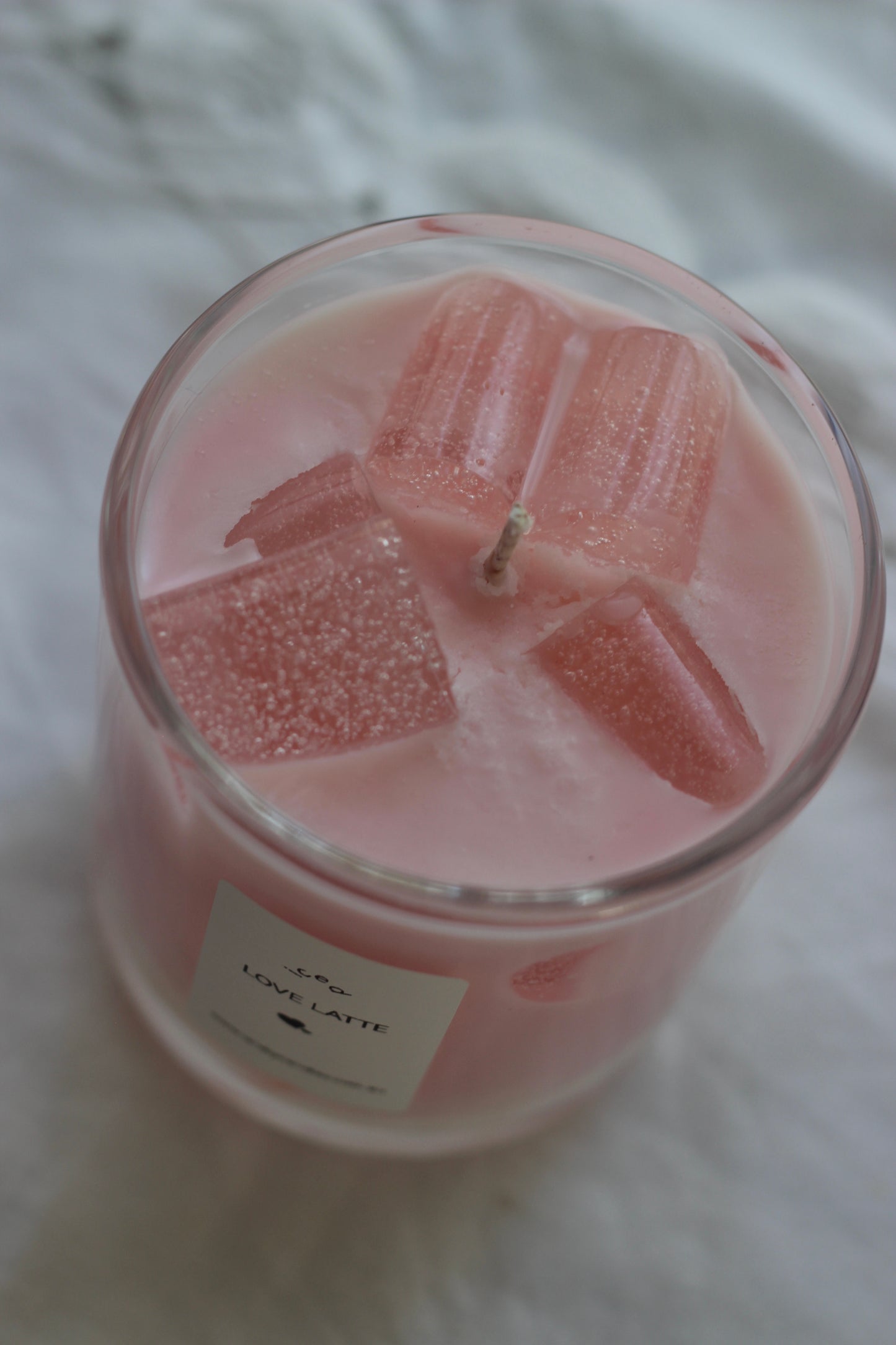 Love Latte Glass Candle