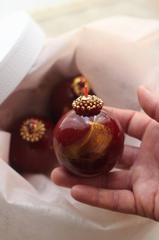 Glossy Ball Candles