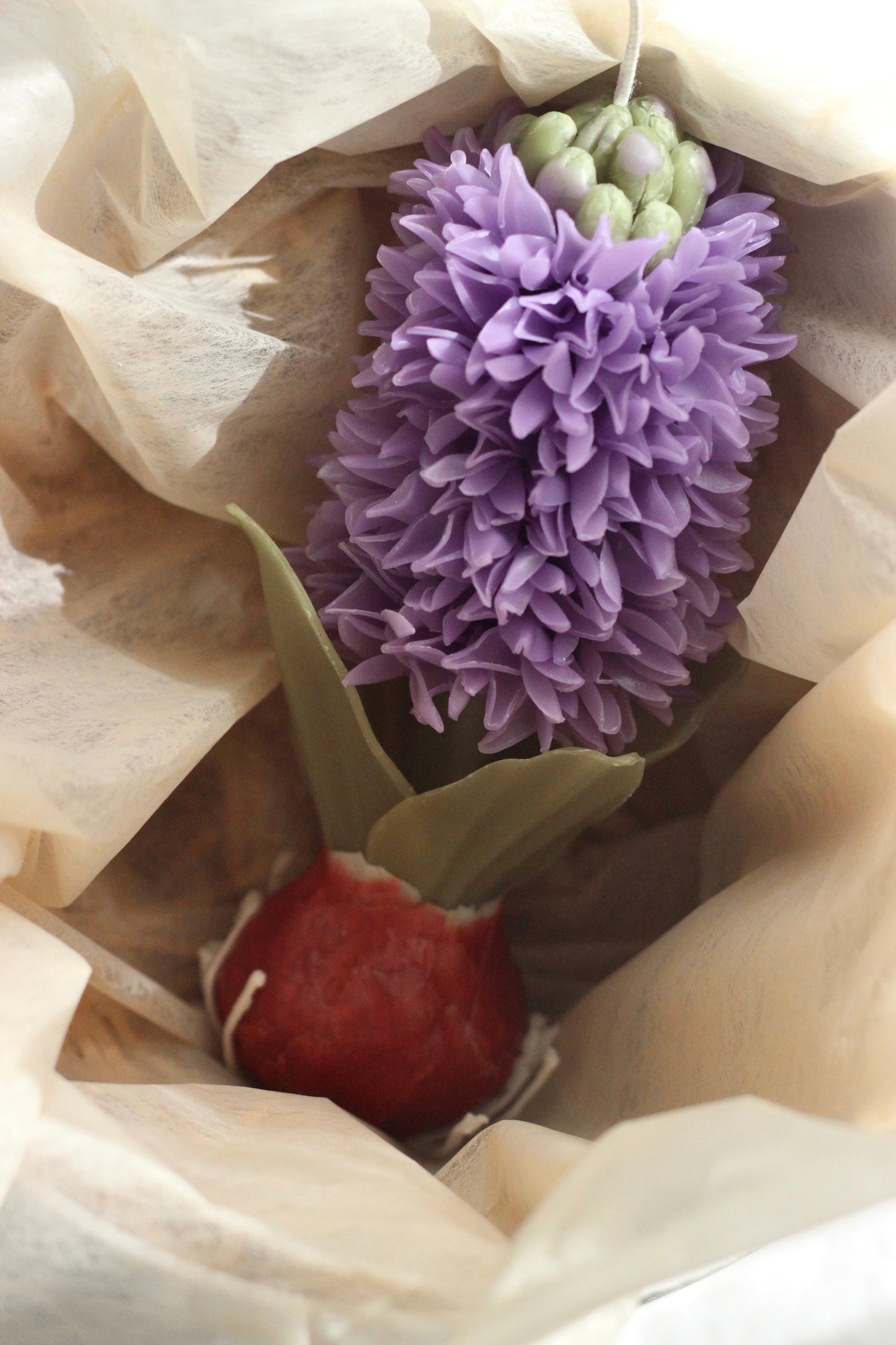 Hyacinth Flower Candle