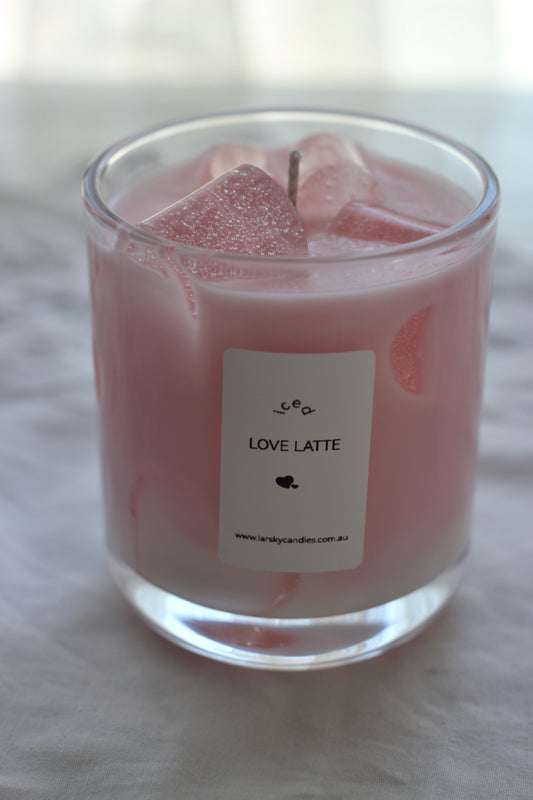 Love Latte Glass Candle