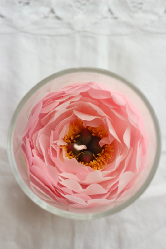 Peony in a glass