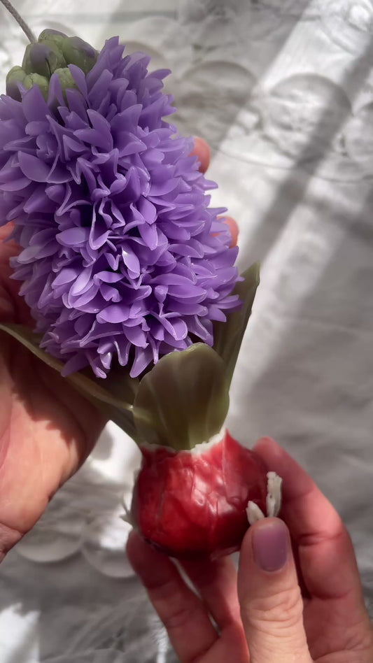 Hyacinth Flower Candle